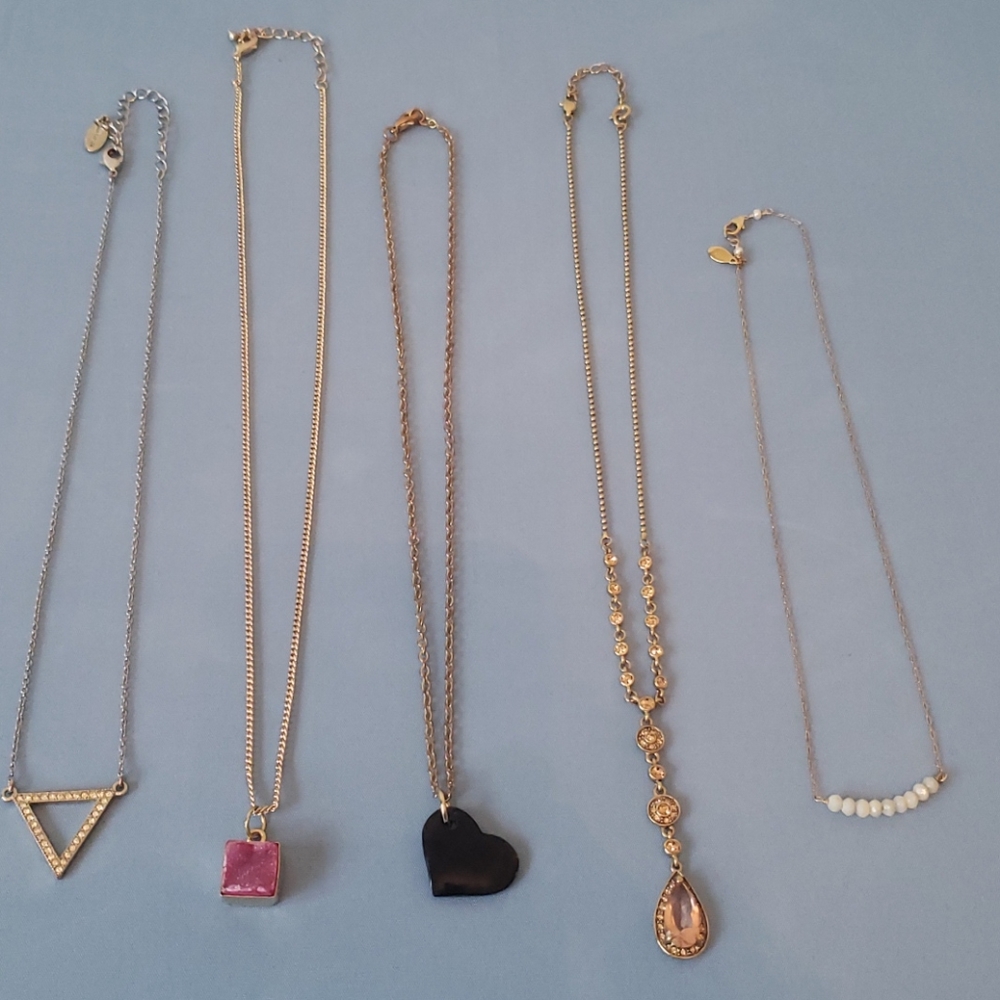 Gold toned faahion necklaces